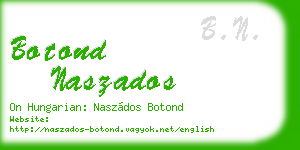 botond naszados business card