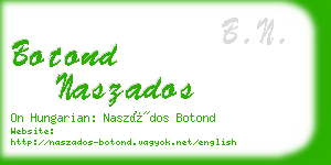botond naszados business card